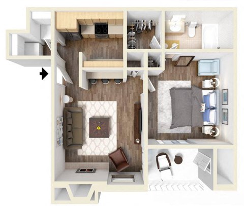 Poppy Floor Plan Poppy Floor Plan at High Oaks, Austin, TX